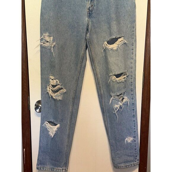 Levi’s Vintage 1998 Perfectly Distressed 550 Relaxed Fit Tapered Leg Jeans SZ10 - Picture 4 of 16